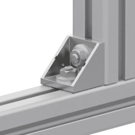 Set colțar pentru profiluri din aluminiu 45x45, 093W421N10S04