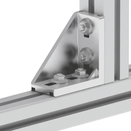 Set colțar pentru profiluri din aluminiu 45x90, 093W451N10S01