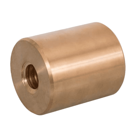 Piuliță trapezoidală BIG 20AR 20x4 mm, bronz, cilindrică