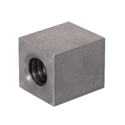 Piuliță trapezoidală CQA 12AR 12x3 mm, oțel, pătrată
