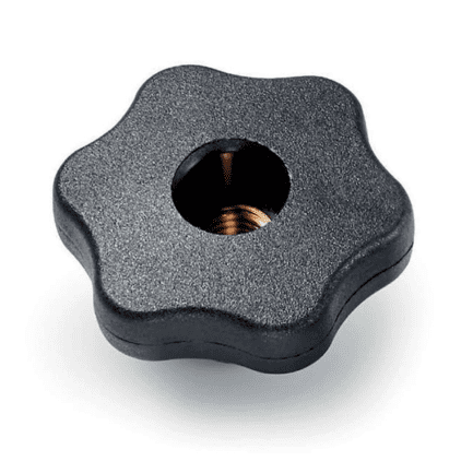 Buton stea cu șase colțuri filetat F177-60 M12 - imagine 2