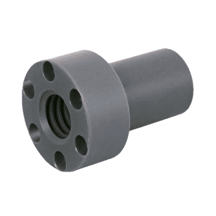 Piuliță trapezoidală FCS 16AR 16x4 mm, plastic, cu flanșă