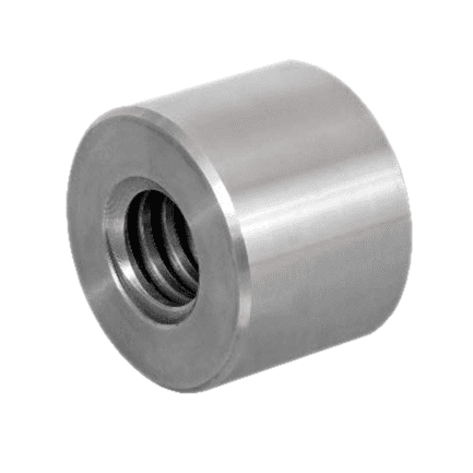 Piuliță trapezoidală HDA 12AL 12x3 mm, inox, cilindrică - imagine 2