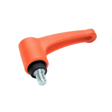 Mâner ajustabil din plastic cu șurub CLM4-65 M8x47 portocaliu
