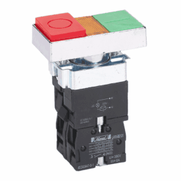 Buton dublu metalic 1NO+1NC 24V, HLAY5BW84B5L