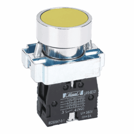 Buton galben metalic 1NO, HLAY5BA51